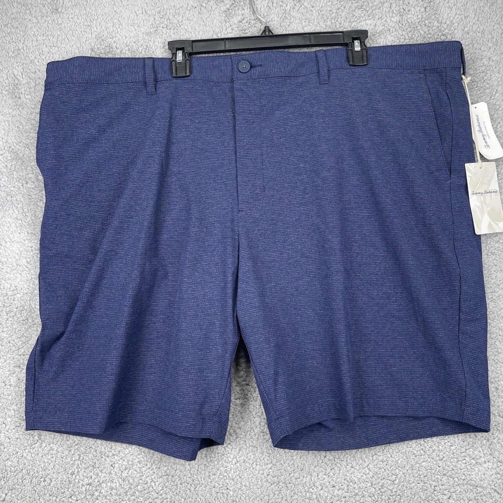 Tommy Bahama Mens Shorts 48 RG Ocean Blue Chip Shot IslandZone Quick Dry